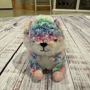 Nanco Belly Buddies Rainbow Frosted Hamster Plush Multicolor